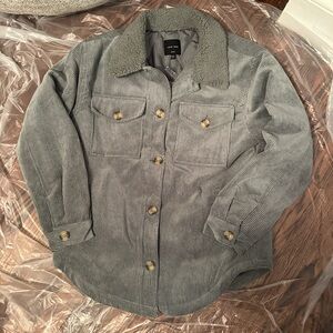 Love Tree Corduroy Jacket with Durable Fabric